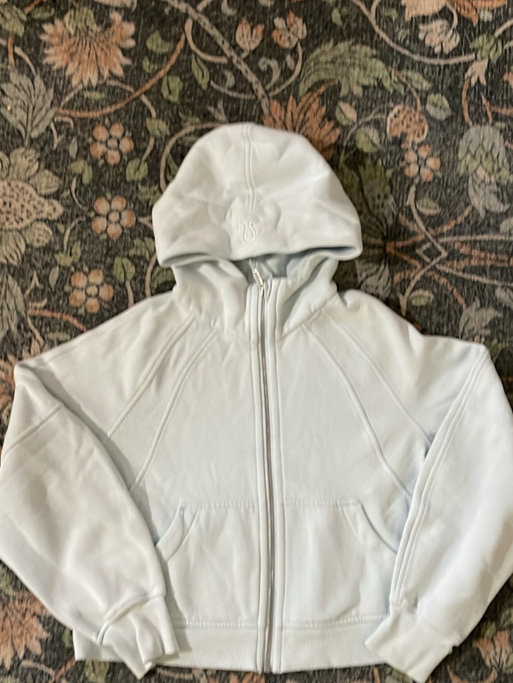 Women Light Blue Hooded Zip Puffer Jacket - lululemon